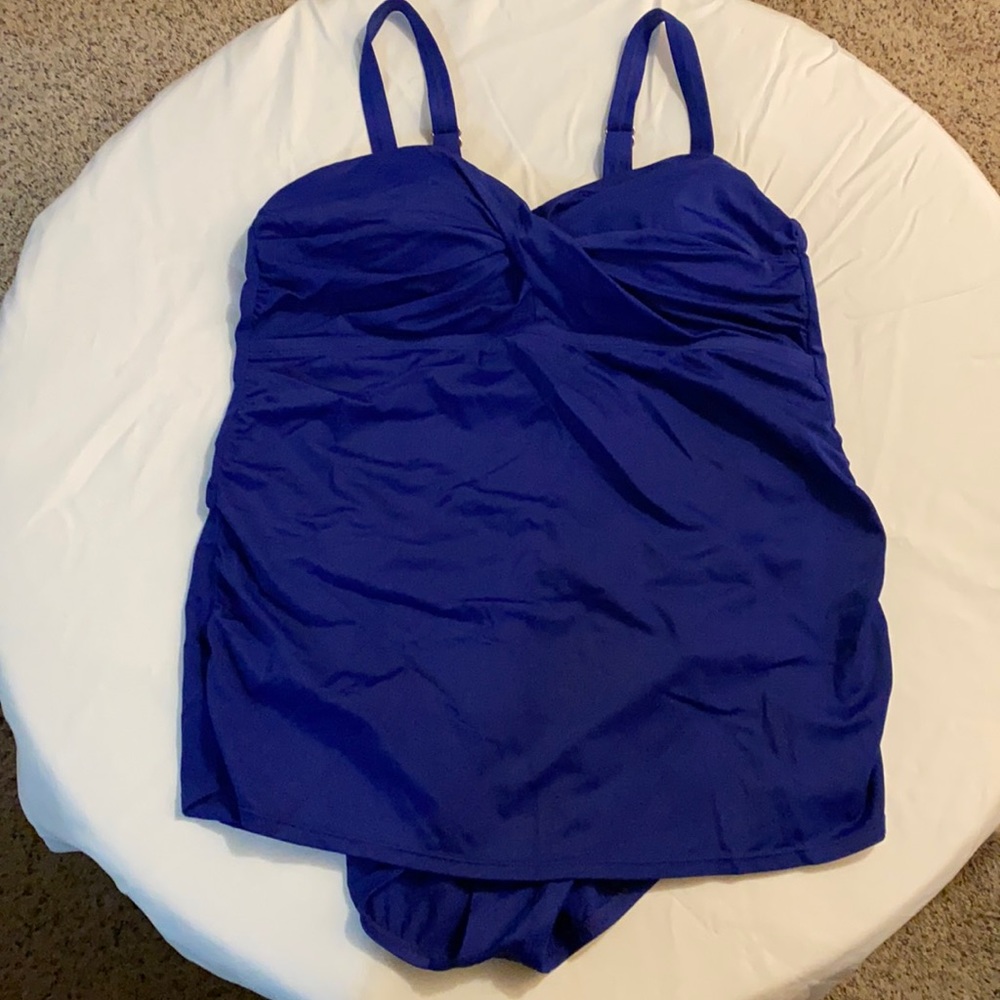 Jantzen Classics cobalt blue swim suit - Sz 18W